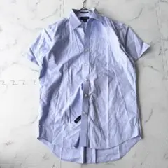 ✨美品✨LANDS'END ランズエンド 半袖シャツ　薄青　41 h317のサムネイル