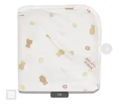 ジェラートピケ　シリアルクマ柄ブランケット