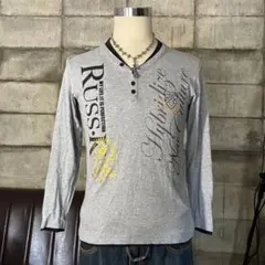 RUSS-K 平成　ヘンリーネック　ロンT レイヤード　お兄系　グランジ　Y2Kのサムネイル