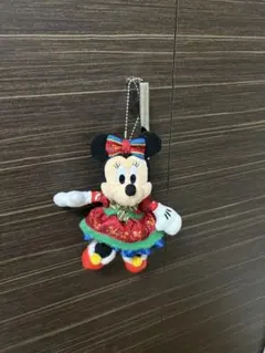 ぬいぐるみバッジ　ミニー　クリスマス