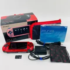 極美品 PSP 3000 本体 バリューパック レッド/ブラック