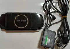 ジャンク】PSP-3000 ピアノブラック 動作確認済・バッテリーなし 液晶綺麗