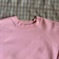 vintage tultex ピンク　ラグランスウェット