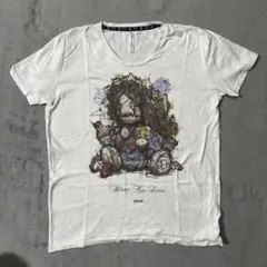 キャラクターイラスト ホワイトTシャツ M
