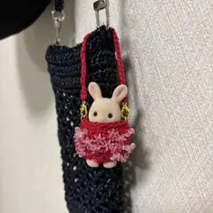 149)ミニチュアドールお出かけビーズ服ケース／ハンドメイド