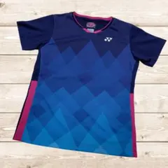【美品】YONEX　ヨネックス　ゲームシャツ　WOMENS　ネイビーブルー