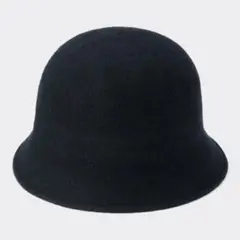 GU 261-347907 バケットハット バケハ 黒 ウールブレンドハット