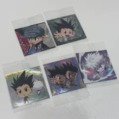 24時間以内発送！！　HUNTER×HUNTERウエハース5枚セット！