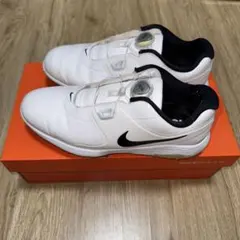 NIKEヴェイパープロBOA 未使用品 ☆20%OFF価格☆NIKE ナイキ ゴルフシューズ 白×黒 AQ1789-001