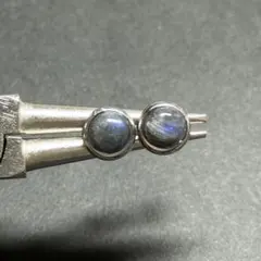 SP135 天然石 パワーストーン ステンレス スタッドピアス ラブラドライト