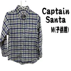 Captain Santa 長袖シャツ M(115〜125) チェック柄