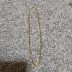 ゴールドツイストチェーンネックレス