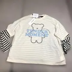 新品lovetoxic ボーダー長袖カットソー&半袖Tシャツ150