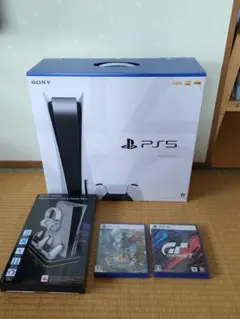 PS5　CFI-1200A 01 ソフト2本　非純正冷却スタンド付き