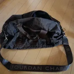 CHARLES JOURDAN ブラウンボストンバッグ　鍵付き