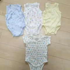ベビー肌着 4点セット ユニクロ③（メッシュ）西松屋①
