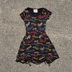 一点物　y2k 00s vintage graphic one-piece