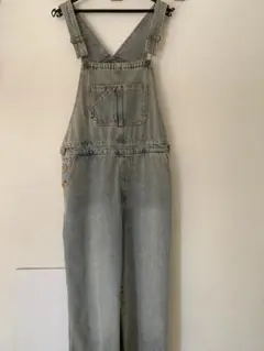 PICHIデニムサロペット　ライトブルー