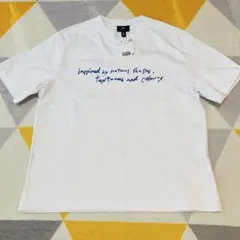 ZARA ザラ メンズ Tシャツ Sサイズ プリント 白 ホワイト 透けない