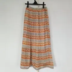 Mes demoiselles シルクサファリスカート 36 オレンジのサムネイル