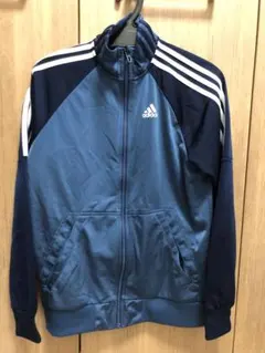 【期間限定SALE！】adidas 青 ジップアップジャケット