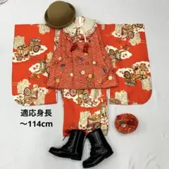 609agu68▪️七五三 三歳 女の子 セミアンティーク 着物のみ ▪️良好