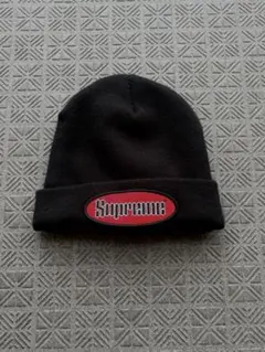 Supreme Oval Patch Beanie blackのサムネイル
