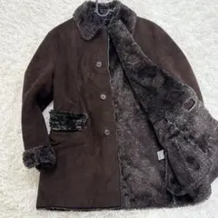 美品✨a.v.v HOMME フェイクファーコート　ブラウン　大きいサイズXL