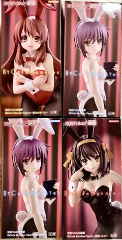 涼宮ハルヒの憂鬱　BiCute Bunnies フィギュアまとめ売り４点セット BiCute Bunnies | Furyu