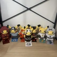 ポケモンセンターオリジナル 団員ごっこ ピカチュウ 7点セット ぬいぐるみ ポケモンセンターオリジナル 団員ごっこ ピカチュウ 7点セット