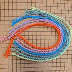 刺繍糸 ミサンガ ブレスレット アンクレット 7本セット