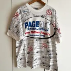 90s テック系アート ヘインズ ビーフィーtシャツ 総柄 usa製のサムネイル