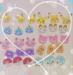 ピカチュウ ネイルパーツ 30個入り 10*11mm - メルカリ