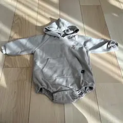 POLO Baby フード付きロンパース 80 ベージュ