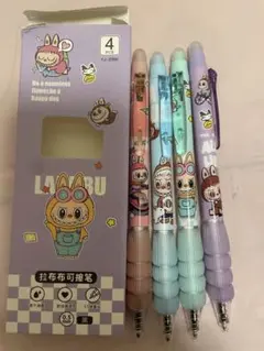 LAABU キャラクター ボールペン 4本セット