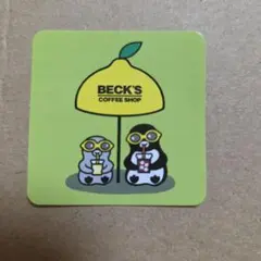 Suicaのペンギン ベックスコーヒーショップ ノベルティステッカー パラソル