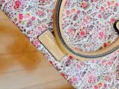 サマンサタバサ　ハンドバッグ　花柄　ショルダーストラップ無し