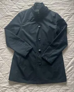 VISARUNOトレンチコート 黒　ストライプ