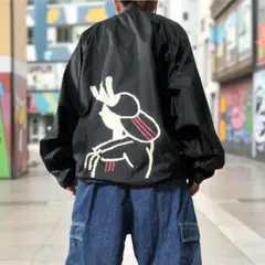 海外限定adidasナイロンジャジャケット背面デザイン L～XL