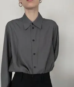 digne 長袖シャツ グレー