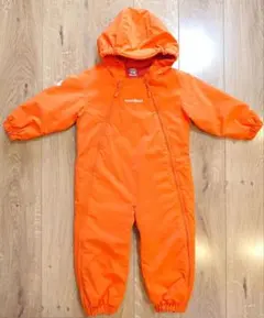 【美品】montbell ベビーアウター スキー 90cm オレンジ