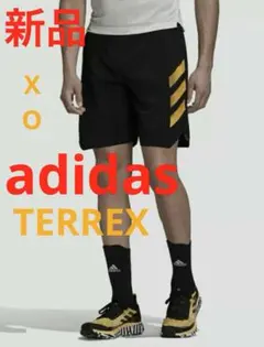 ★新品おしゃれ❗️ adidas アディダス　サマー　ハーフパンツ　ブラック　L