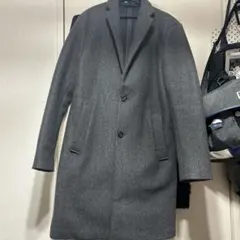 ZARA メンズ チェスターコート グレーのサムネイル