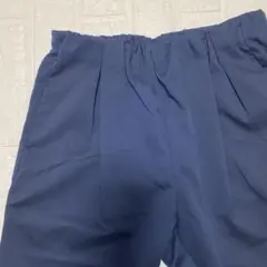 【美品】スラックス ネイビー 紺 ウエストゴム
