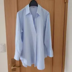 23区　canclini 水色 スキッパーシャツ サイズ40のサムネイル