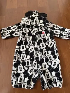 ミッキーマウス フード付きロンパース