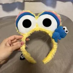 セサミストリート カチューシャ クッキーモンスター付き