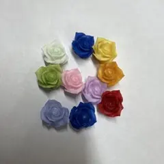 ローズ型ネイルパーツ 10個セット