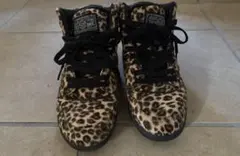 VANS レオパード柄 ハイカットスニーカー 24cm