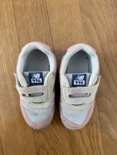New Balance 996 キッズシューズ ピンク/グレー/ネイビー
